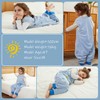 MICHLEY Baby Sleeveless Sleeping Bag with Feet, Unisex Toddler Sleeping