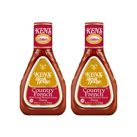Ken's Steak House Lite Country French with Orange Blossom Honey Dressing 16 Fl Oz (Pack of 2)