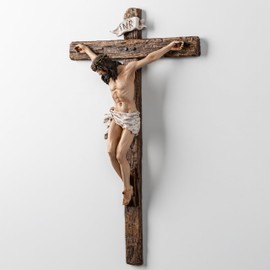 DevotedWalls 12" H Florentine Crucifix（Full Color）
