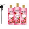 Pears Naturale Body Wash Pomegranate 250ml 3 Pack + Pump