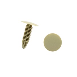 Hihaha 20 Pcs Beige Car Body Panel Plastic Rivets Retainer Clips 7mm x 6mm Durable Material
