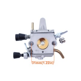 Mtanlo Ignition Coil Carburetor Kit for Stihl FS120 FS200 FS250 FS300 FS350 Trimmer with Air Filter Spark Plug Fuel Filter Carburetor Gasket