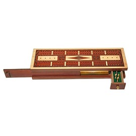 PALM ROYAL HANDICRAFTS - Juego de 2 tablas de madera para cuna con incrustaciones de madera de sangremadera de arce, almacenamiento disponible para...