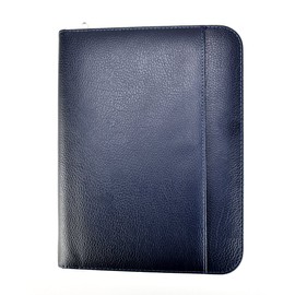 A4 File Folder for Personal, Executive, Professionals,Folio Writing Pad Business Presentation Folder Portfolio - Blue