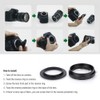 Reverse Macro Adapter Rear Lens Filter Ring for Nikon F