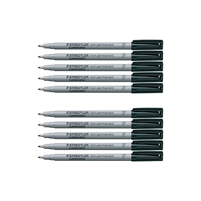 Staedtler Lumocolor 316 Fine Pen Universal Pen Non-Permanent Black 10
