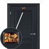 SkinoEu 2 x 3D Gel Emergency Exit Sign Orange Route