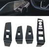 SIIMOO Carbon Fiber Style Window Lift Switch Panel Cover Trim