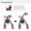 Drive Medical Aluminum Rollator Walker Fold Up and Removable Back