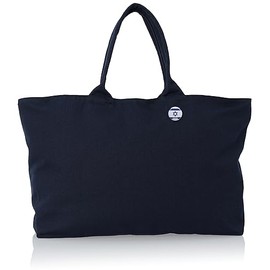 F Style F-SD010771 Tote Bag, With Flag Can Badge, Cotton, 12 oz, Canvas Tote Bag, Navy, navy