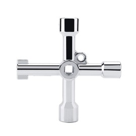 Multifunctional Cross Round Hole Key Triangular Wrench for Electrical Control Cabinet Elevator