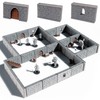 Dungeon Walls Modular DND Terrain Set - 48 Piece Tabletop