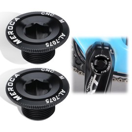 Crank Bolt, Bike Crank Cap, Fixing Bolt, Bicycle Crank Cover, Aluminum Alloy, Durable, Mountain Bike Crank Bolt for Road Bicycles M15 M18 M20