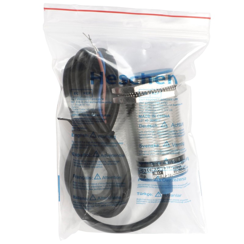 Heschen Inductive Proximity Switch LJ30A3-10-J/EZ Detector 10mm 90-250VAC 400mA Normally