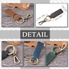 CHROME CRANE Men's Leather Cowhide Leather Cord Key Ring Retro