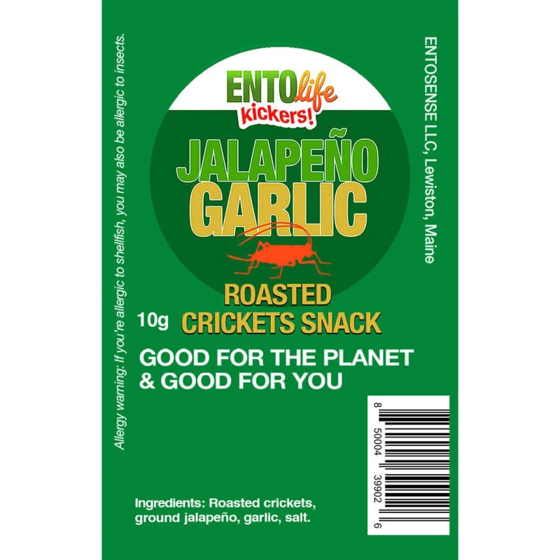 Undisclosed Mini-Kickers Set: Spicy Flavored Roasted Cricket Snack | Edible