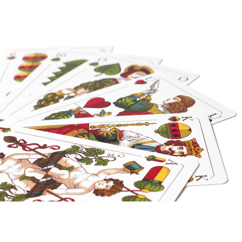 TS Playing Cards Sheep Head Cards Plastic, Waterproof, Bavarian Leaf