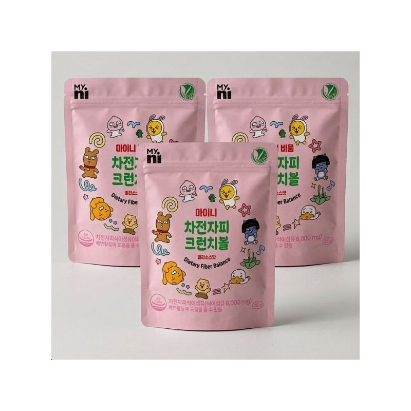 Myny Myni Bium Psyllium Husk Crunch Ball 25g 3 packs