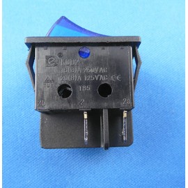 Installation Rocker Switch 2-Pin (4 Pin) 16 A 250 ~ 28.5 * 21.9 mm with Blue Illumination