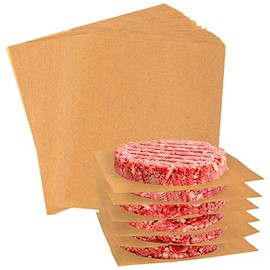 Unbleached Parchment Patty Paper, Heavy Duty 6x6 inches Burger Patty Paper, Katbite 300 Sheets Non-Stick Patty Paper Squares Perfect for Seperating Patty, Cookies, Storing Foods and Wrapping Candies