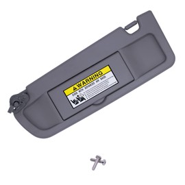 NHILES Atlas Gray Left Side Sun Visor Compatible with Honda Civic 2006 2007 2008 2009 2010 2011 Replaces# 83230-SNA-A01ZA 83230-SNA-A01ZB