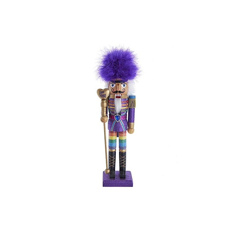 Kurt S. Adler 15-Inch Wooden Gay Pride Nutcracker