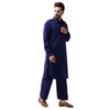 SOJANYA (Desde 1958), juego de Kurta Pathani de algodón negro