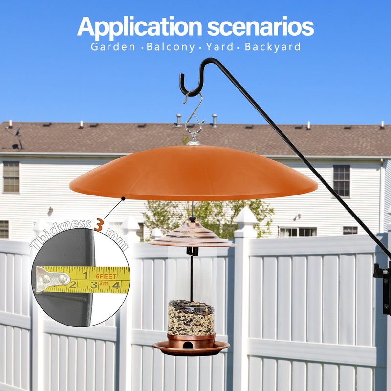 19" Extra Large Squirrel Baffle for Hanging Bird Feeder,Hummingbird Feeder
