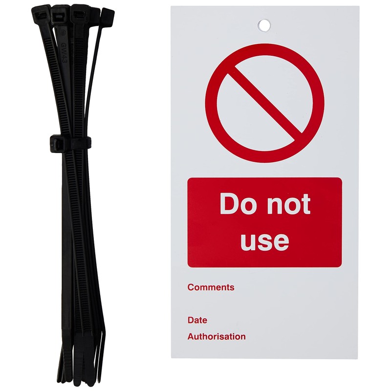 Caledonia Signs 53434 Do not Use Double Sided Safety Tags