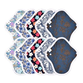 Cloth Napkins, NO 4, Organic Cotton, Set of 10, v18 nv, Navy, Calm and Calm Your Heart Navy