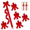 Bcxfbxd 6 Pcs Large Christmas Cabinet Ribbons Bows Xmas Door