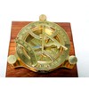 KHUMYAYAD 4" Brass Sundial Compass Fully Functional Compass nevegation Nautical