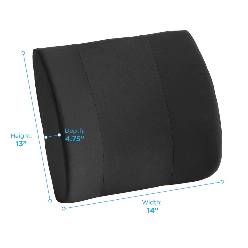 NOVA Medical Products Lumbar Back Cushion, Contoured Back Support Pillow