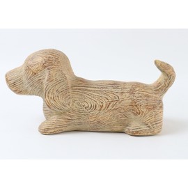 Hymmah Dog Statue Home Decor Rustic Home Decorations for Living Room, Boho Sculpture Resin Animal Collectible Figurines for Indoor Decor