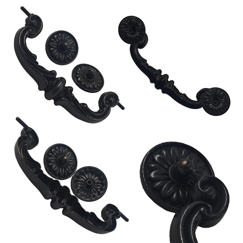 AUXBC 4PCS Drop Bail Cabinet Handles 6 Inch Hole Centers,