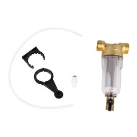 CAXUSD Water Prefilter Sediment Filter Reusable Copper Backwash Filter for Household and Water Durable Screen Easy to Clean Corrosion Resistant