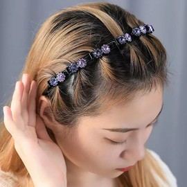 Hairstyle Hairpin Headbands, Hair Band with Twist Clip, Hairstyle Aid Headband, Non-Slip, Hair Bands with Clips, Twist Clip Headband, Women's and Girls' Headwear, Everyday Use Hair Accessories