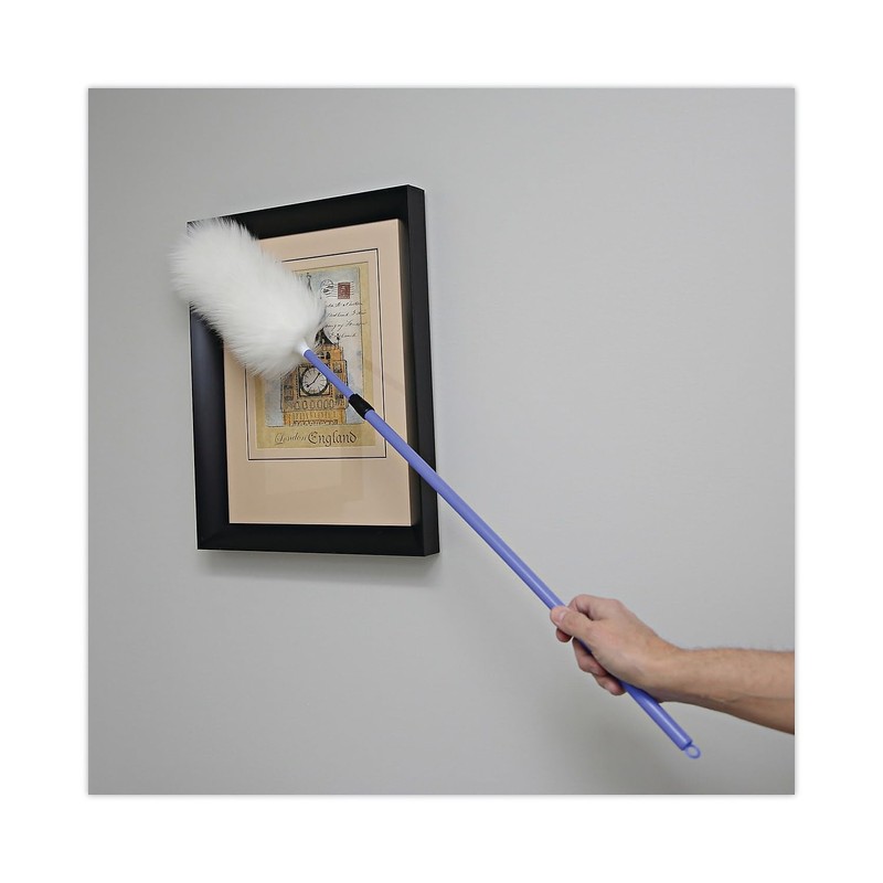 Boardwalk L3850 Lambswool Extendable Duster, Plastic Handle Extends 35" to