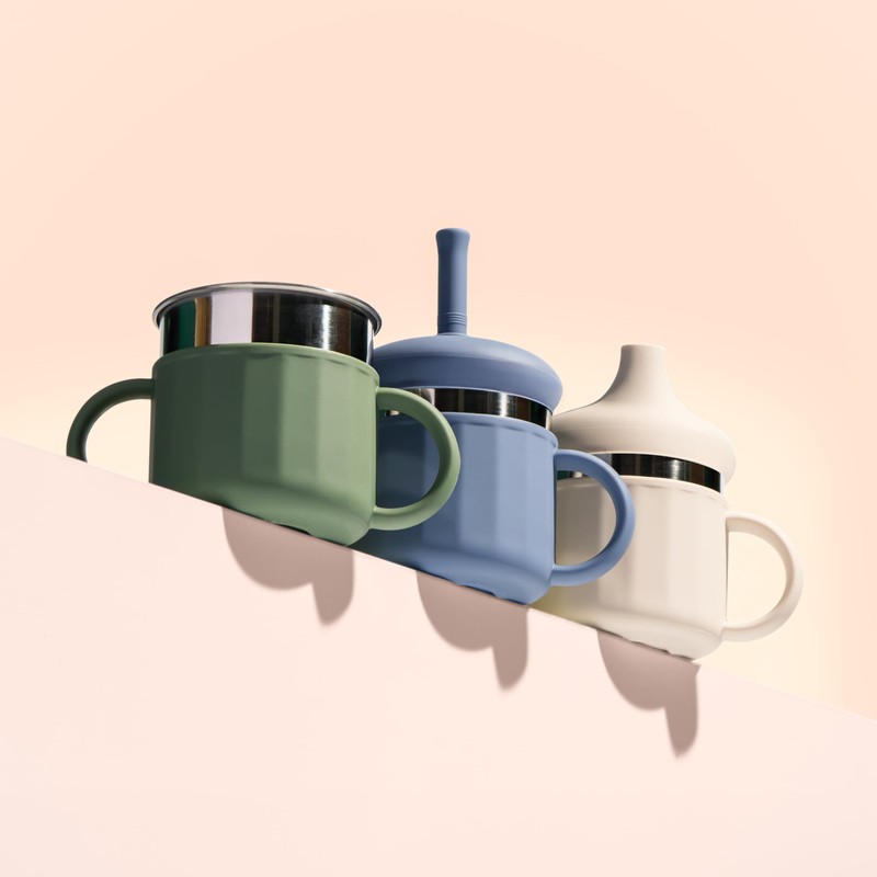 Jumble Dream Stainless Steel Sippyy Cup, Silicon Training Stainless Steel