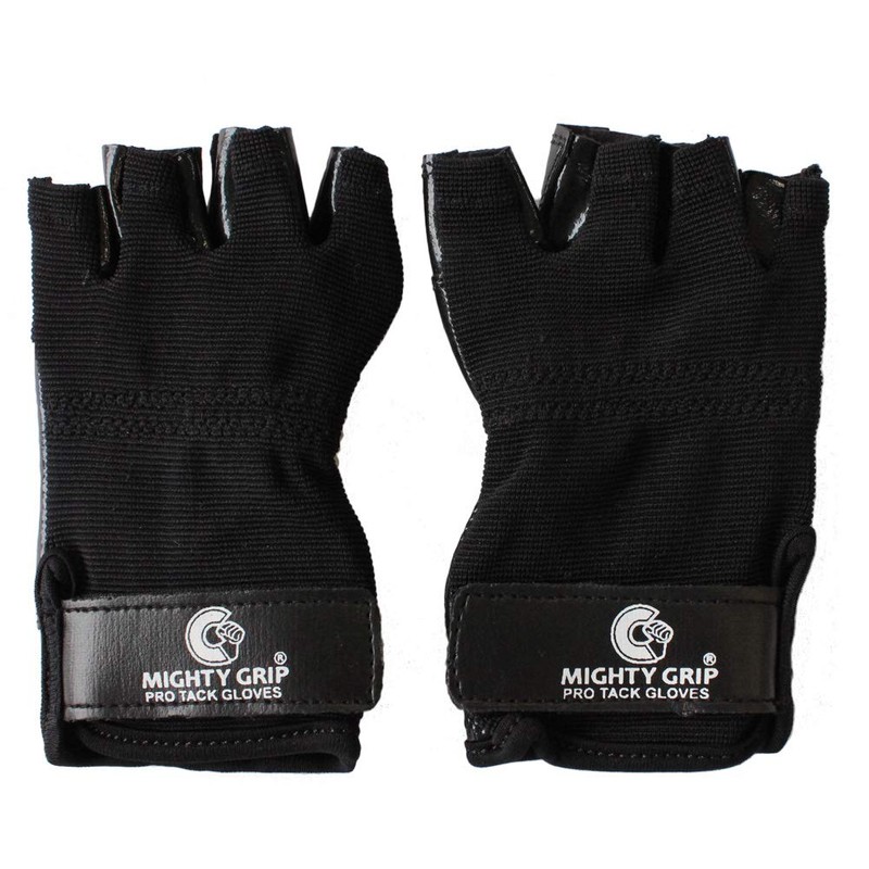 Mighty Grip Pole Dance Anti-Slip Professional Tuck Gloves (Black, S)