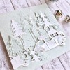 3pcs Tree Metal Die Cuts,Christmas Tree Cedar Deer Cutting Dies