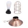 Solar Hanging Light Decorative Iron Frame LED Outdoor Retro Lantern