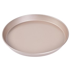 Bakeley Pizza Pan, 11-Inch Non-Stick Pancake Bakeware for Oven Baking (Champagne Gold)