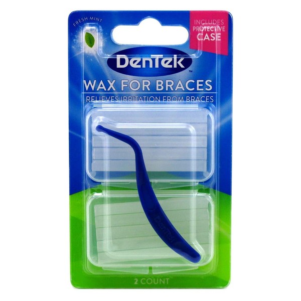 DenTek Wax for Braces, 2 count