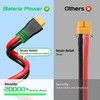 Bateria Power Solar to XT60 Charge Extension Cable with Solar