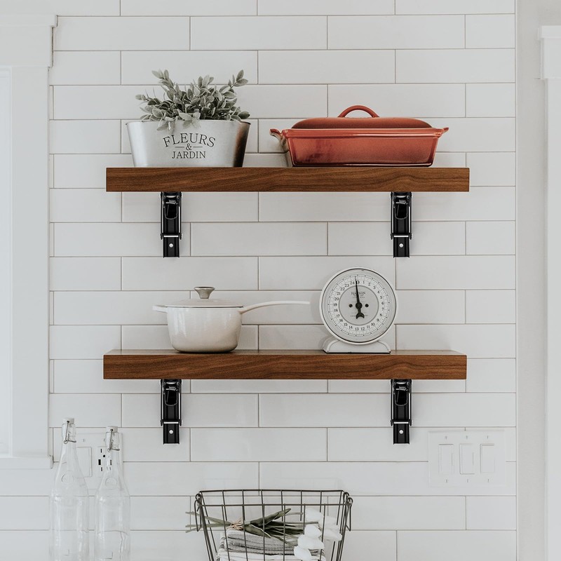 Ravinte 6 Inch Heavy Duty Folding Shelf Brackets - Collapsible