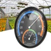 Round Thermometer with Hygrometer, Wall Thermometer Outdoor Thermometer for Patio