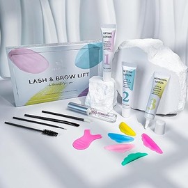 PERMANIA Eyelash Lift Kit, Brow Lamination Kit for Tube Design Easy to Apply for Fuller Thicker Instant Lifting & Curling Beginners Friendly