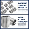 sourcing map 140pcs Wire Thread Insert Kit M3 M4 M5