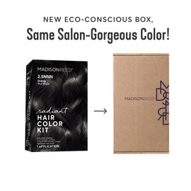 Madison Reed Radiant Hair Color Kit | 2.5NNN Soft Black (Parma Black) for 100% Gray Hair Coverage | Salon Quality Permanent Hair Dye | PPD-Free & Ammonia-Free | (Packaging May Vary) 2 Pack